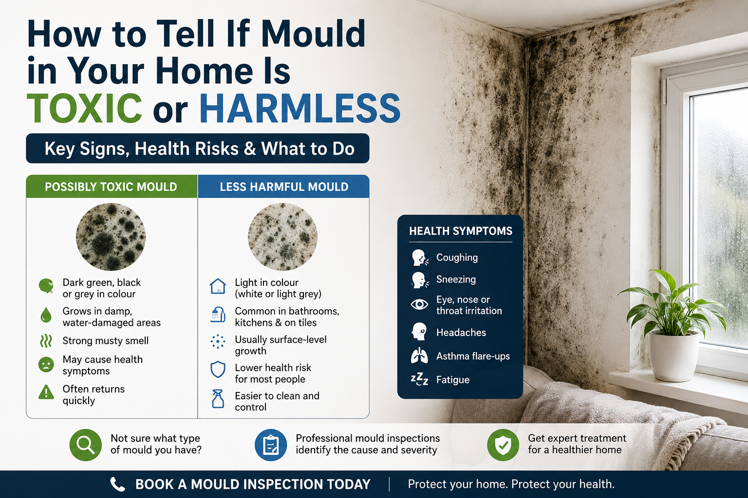 identify toxic mould vs harmless mould