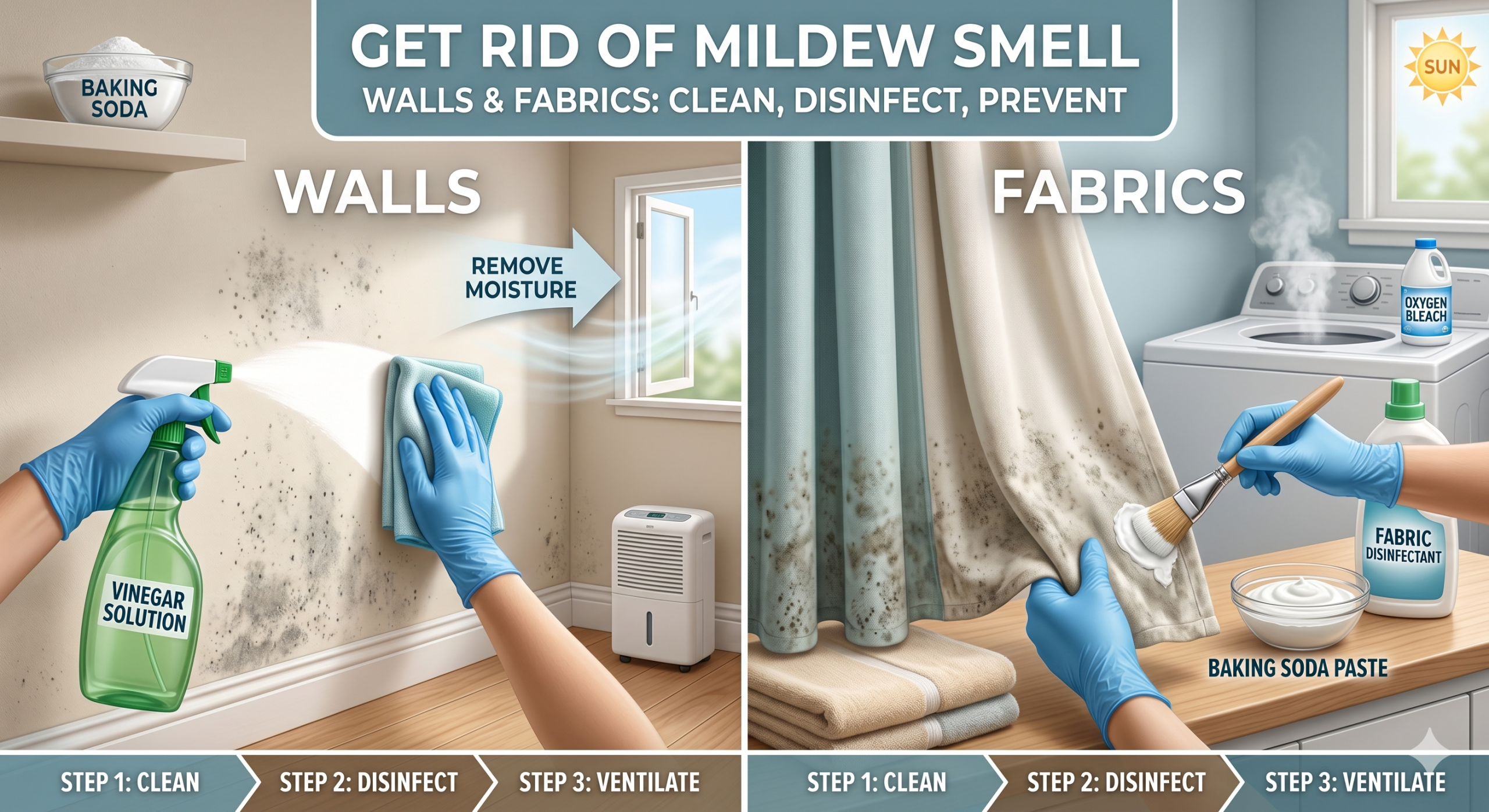 get rid of mildew smell